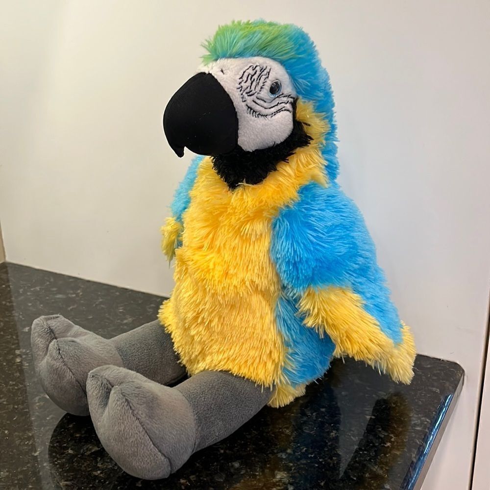 Build A Bear Macaw Parrot Plush Bird Blue Yellow Zoorrific St Louis Zoo
